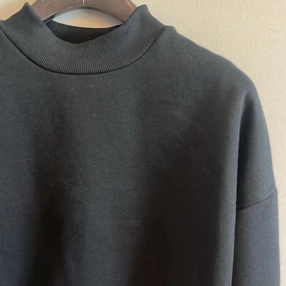 Heavyweight Stretch cotton sweatshirt with cuffs - sz S - Picture 2 of 9